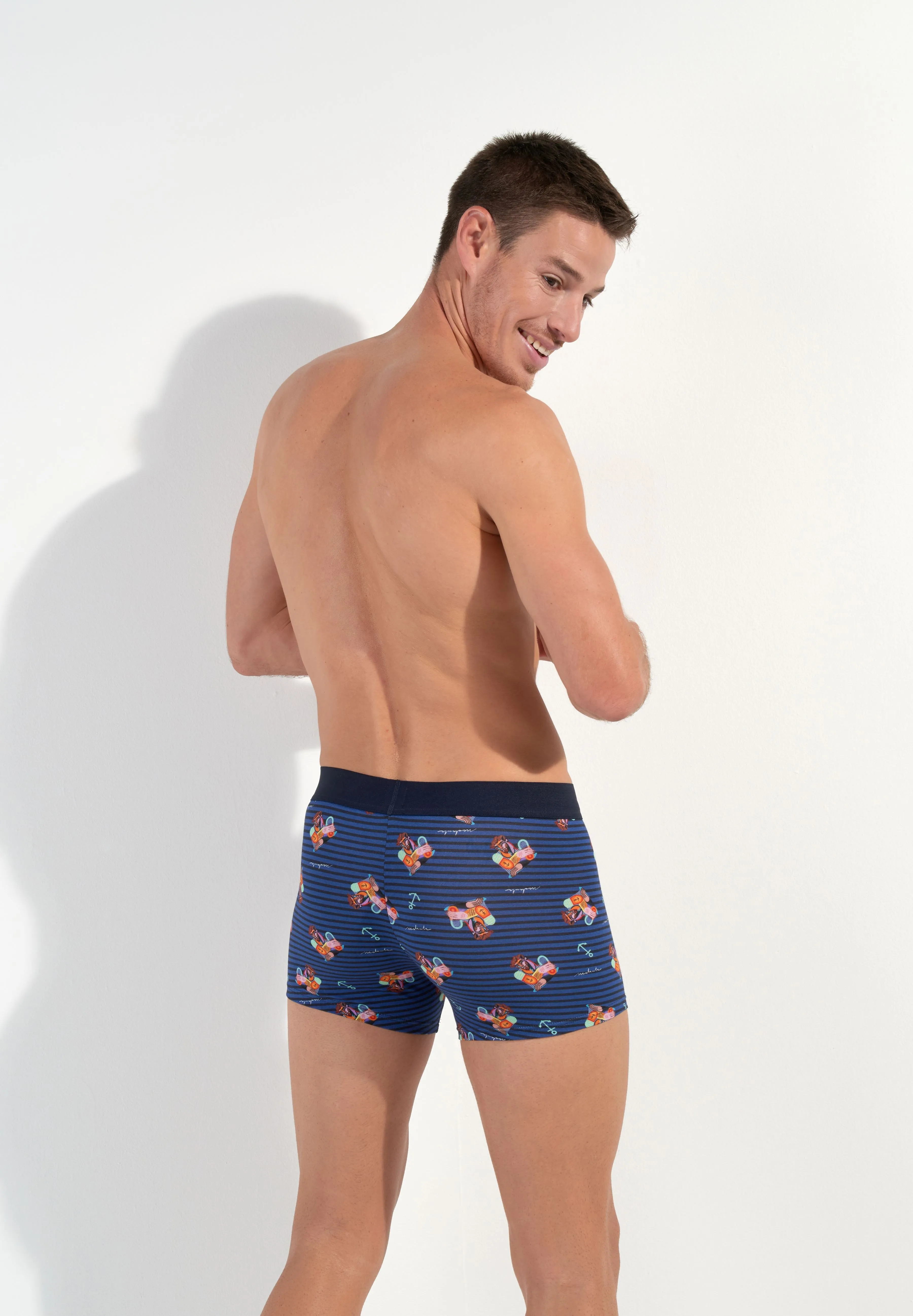 Marinero Boxer Briefs | Navy Print 402891-P0RA