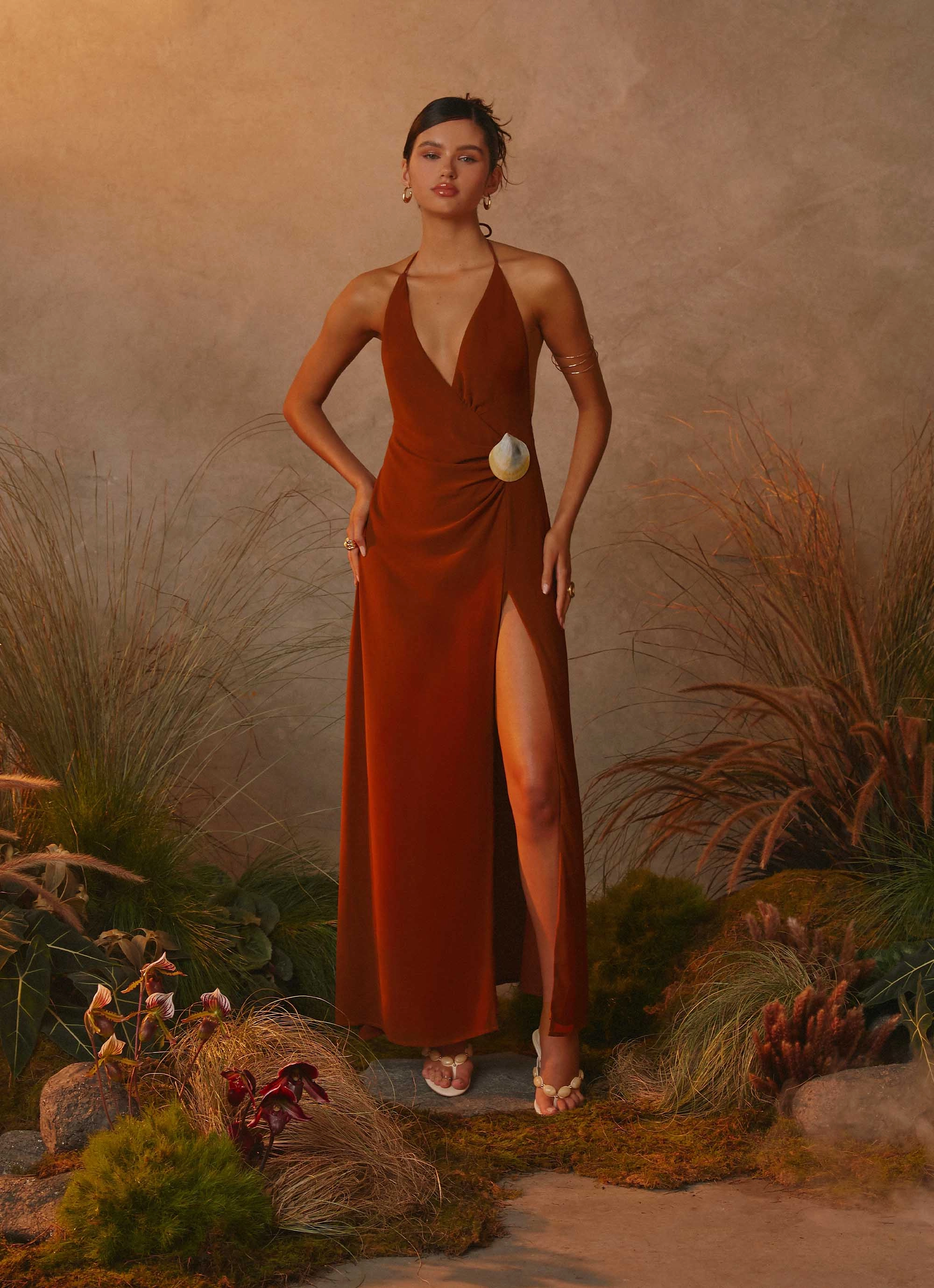 Marjoram Maxi Dress - Chocolate Seasonal Style