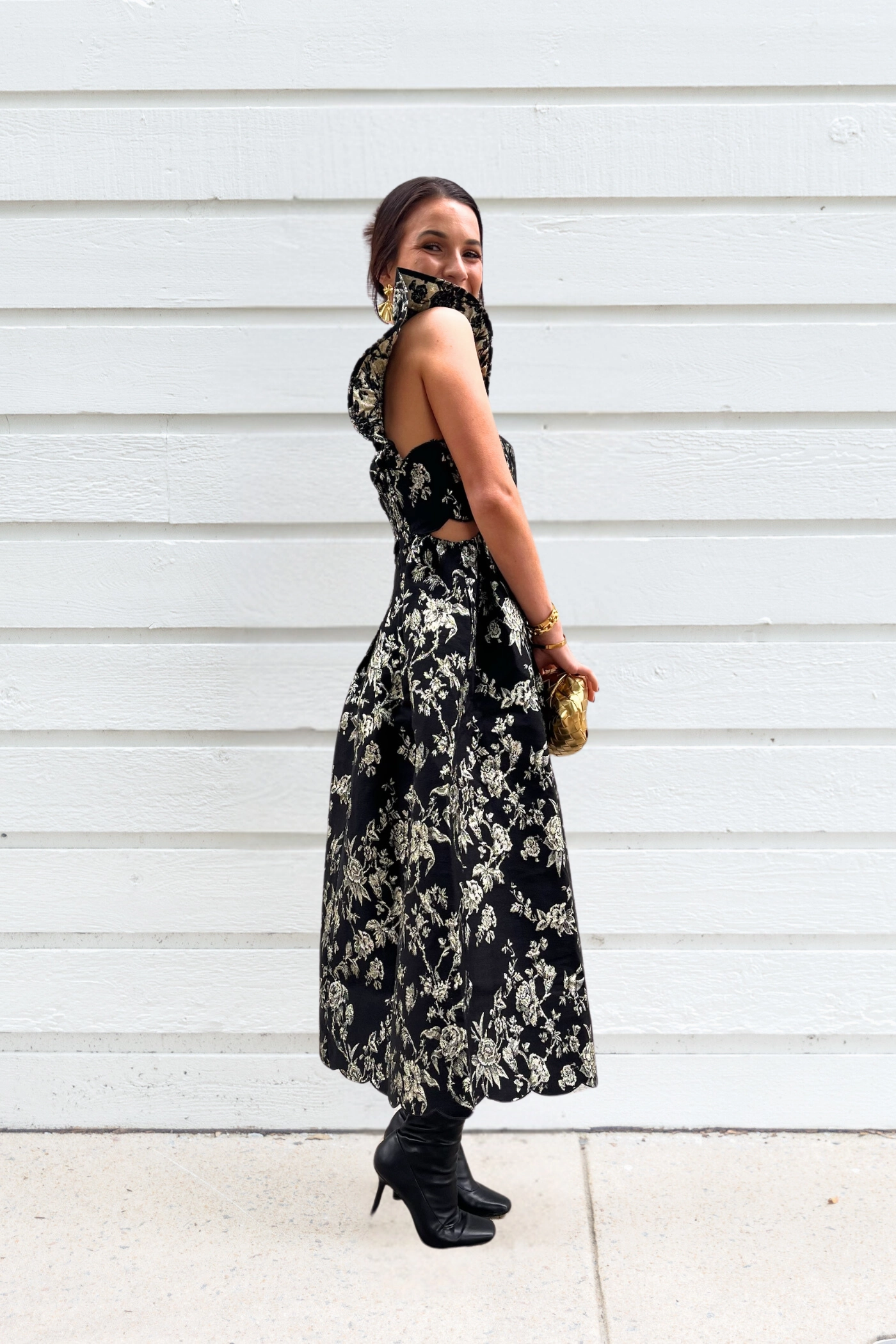MARLEY MIDI DRESS Dew Tone Smooth Feel
