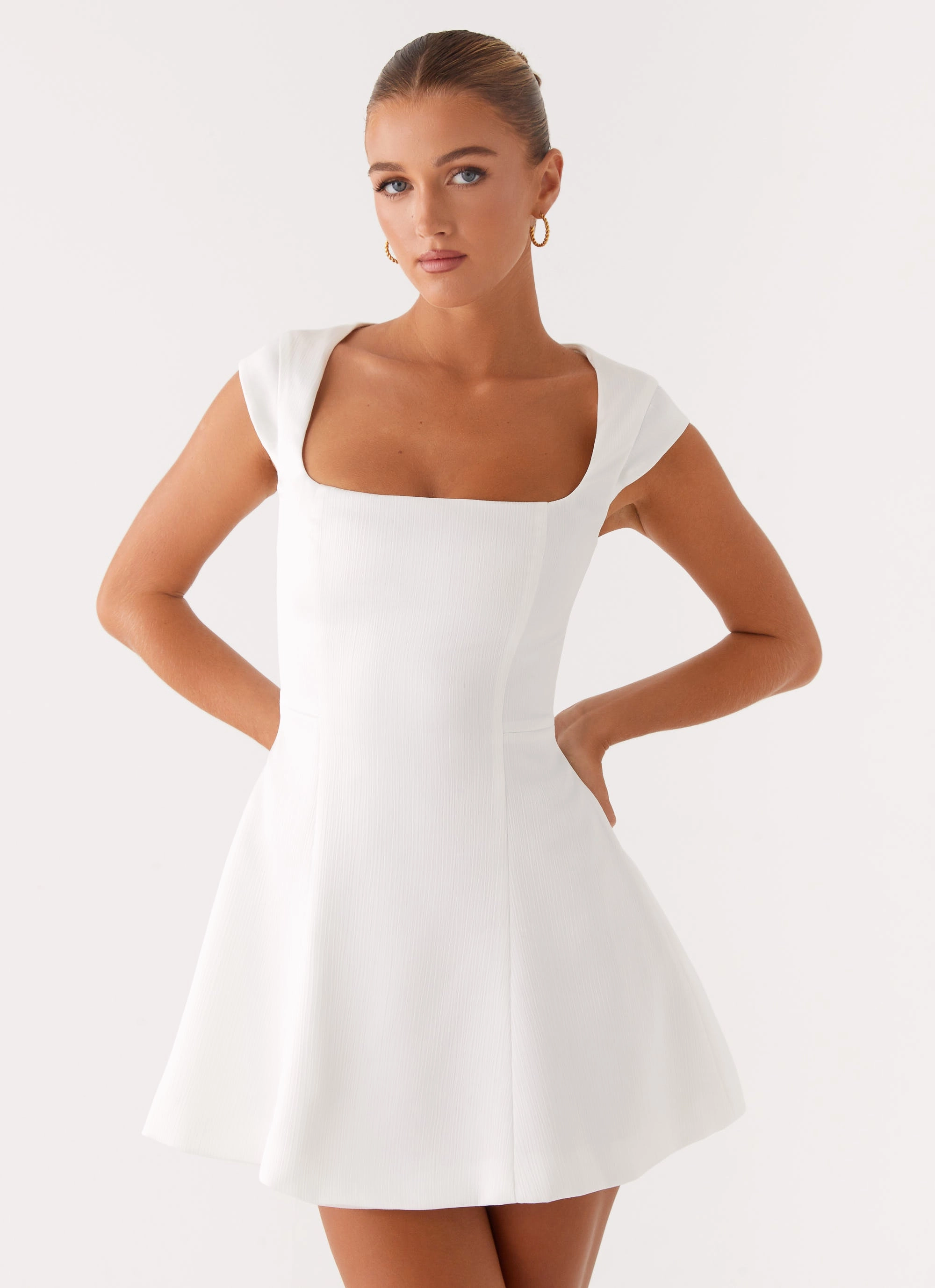 Artistic Edge Maryjane Mini Dress - White