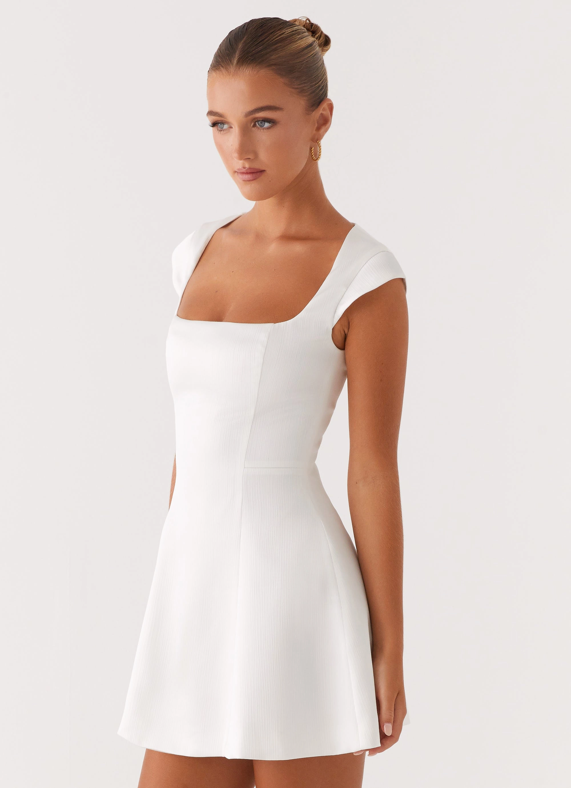 Maryjane Mini Dress - White All Day Look
