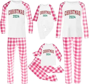 Matching Christmas Pajamas for Family Comfy Sleepwear Xmas Plaid Pjs Set Couples Women Men Holiday Nightwear Jammies