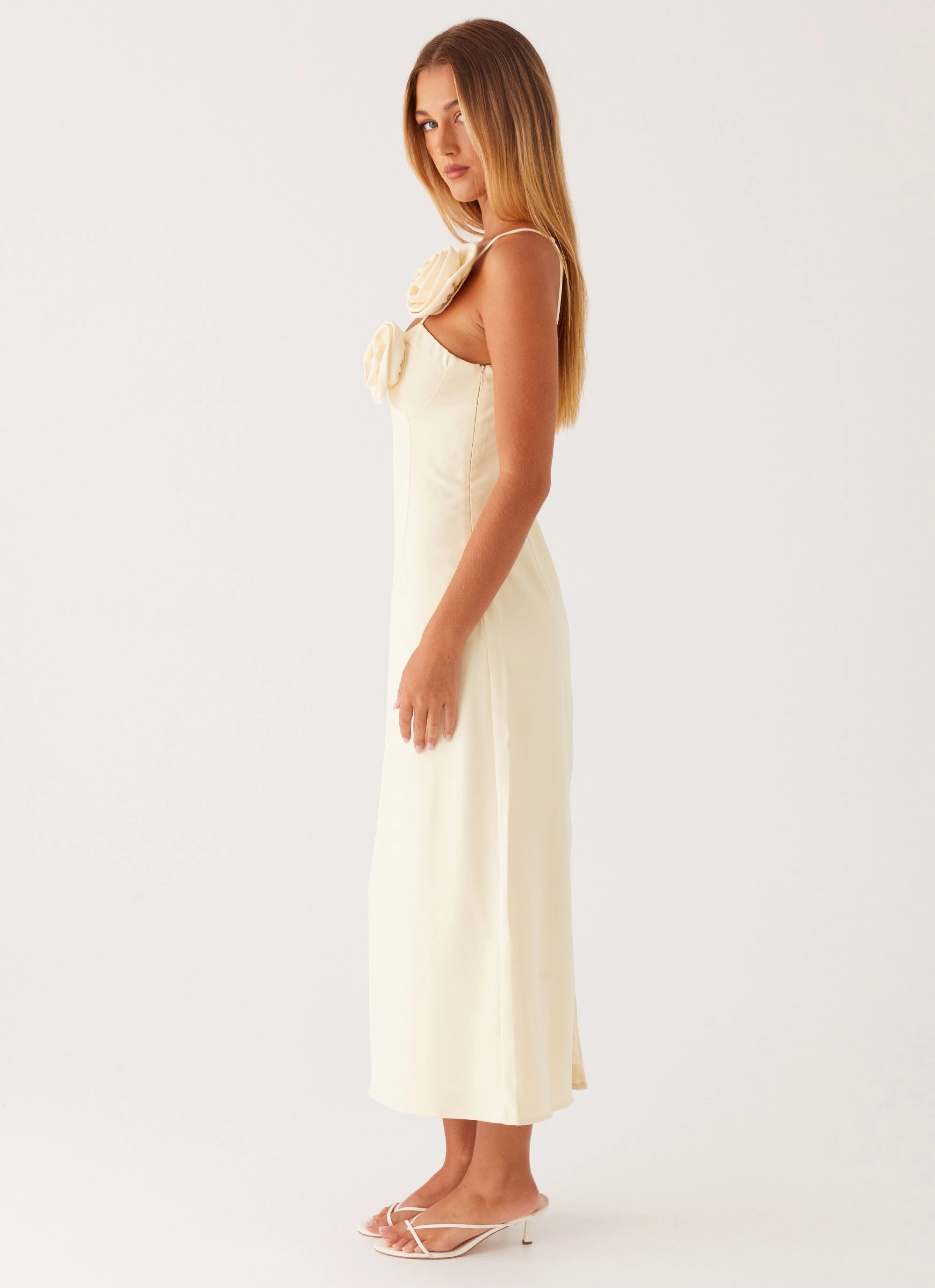 Sweetpea Midi Dress - Yellow Work Vibes Live Soft