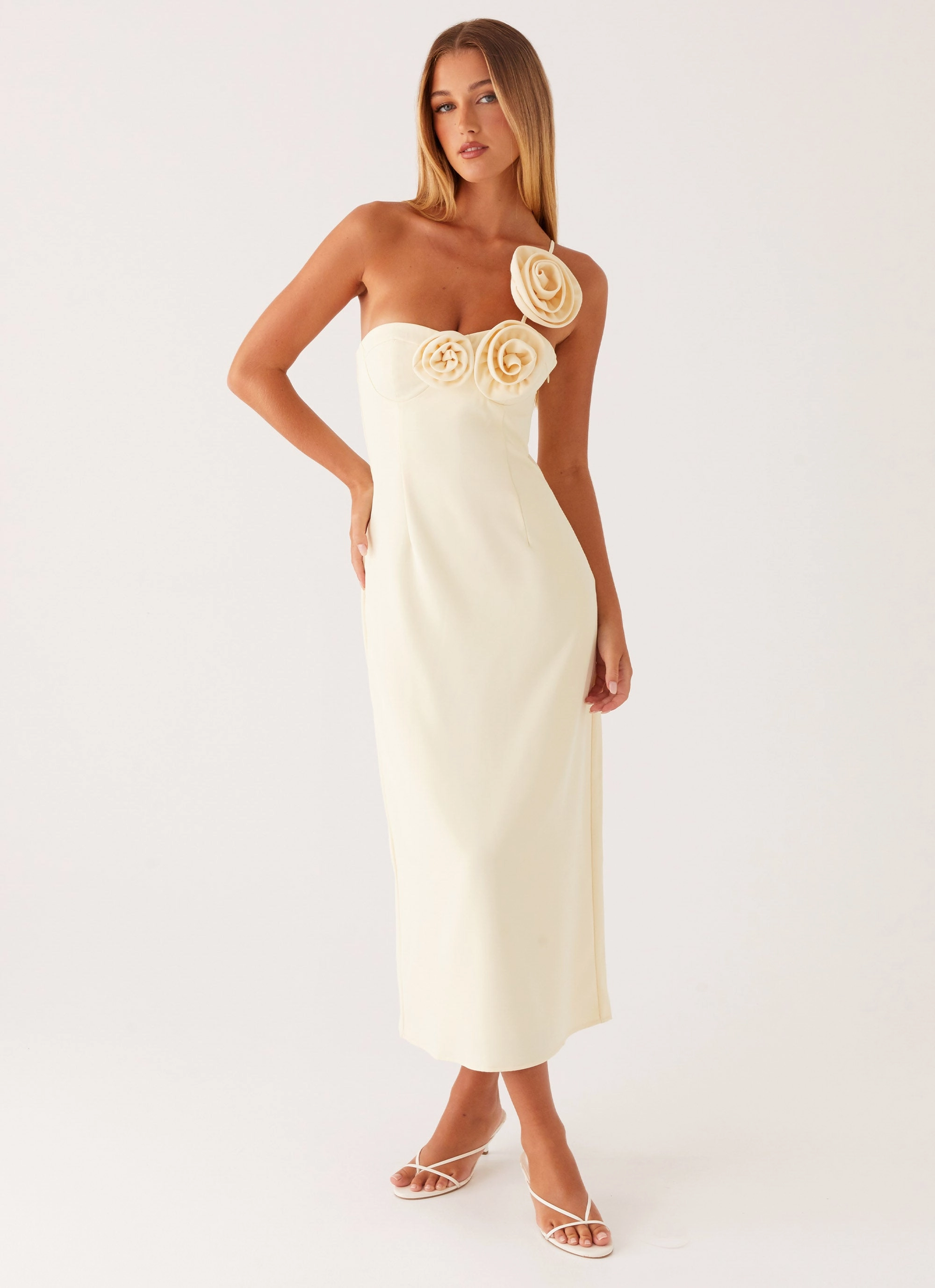 Sweetpea Midi Dress - Yellow Chill Fashion