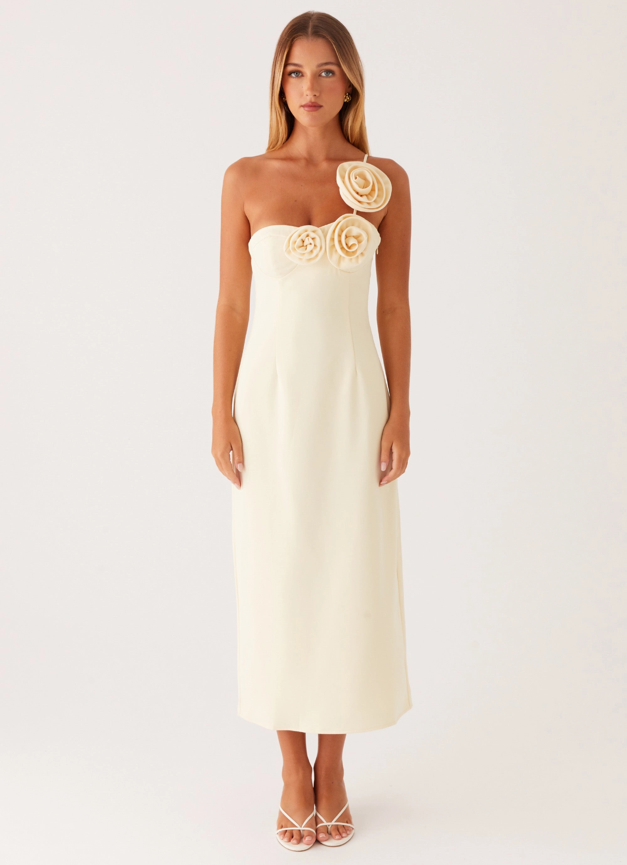 Sweetpea Midi Dress - Yellow Daily Form