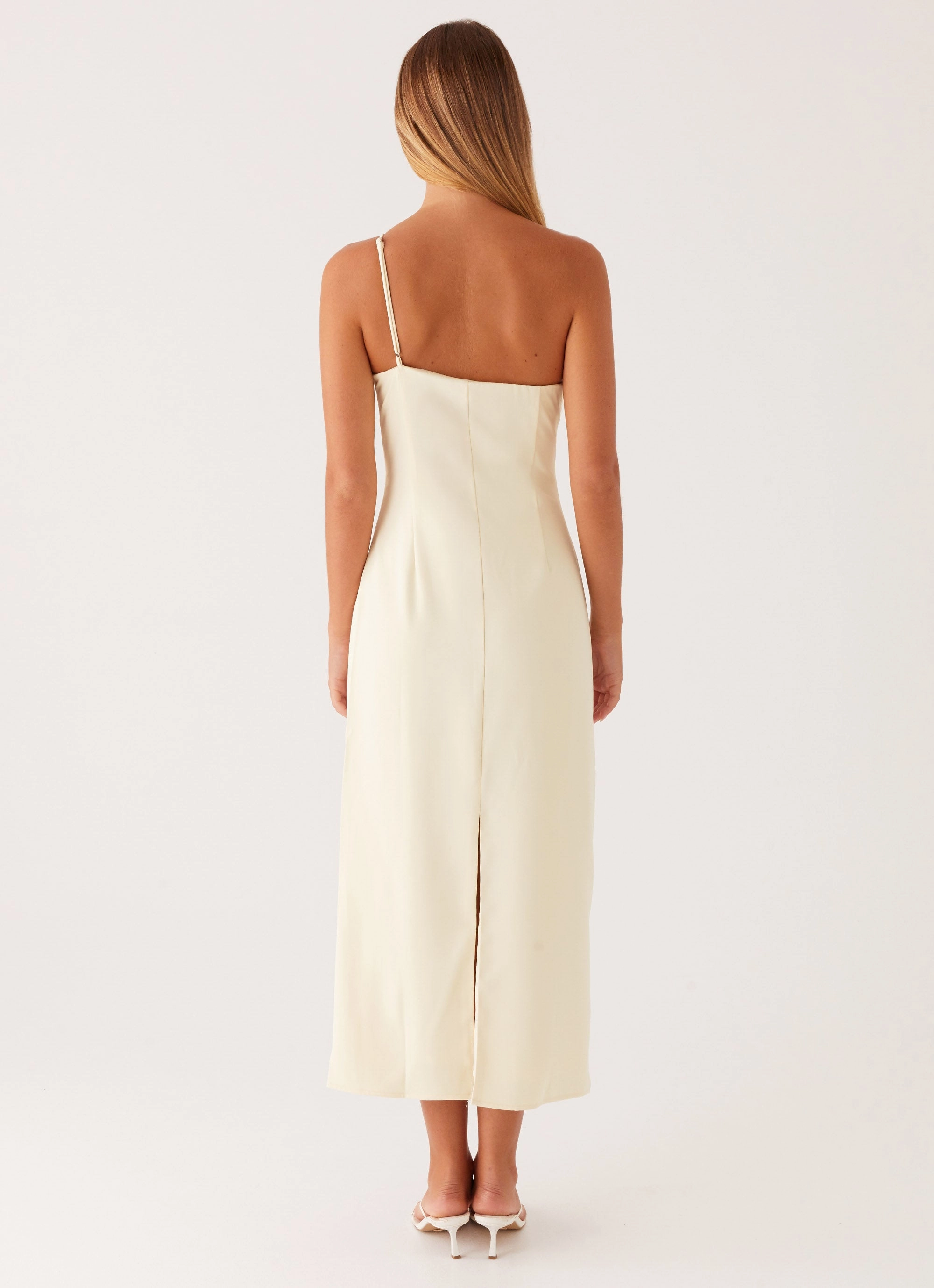 Sweetpea Midi Dress - Yellow Stain-Resistant Sleeveless