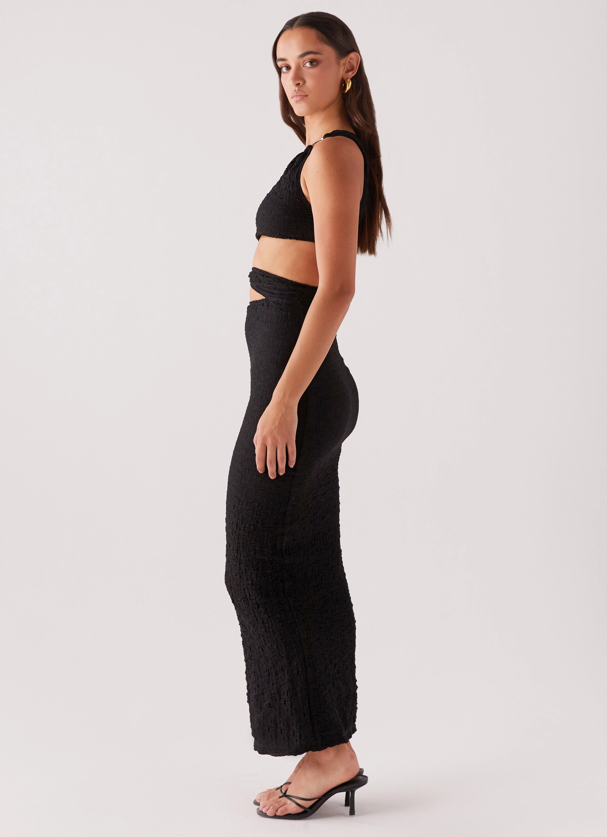 North Haven Maxi Dress - Black Functional Style
