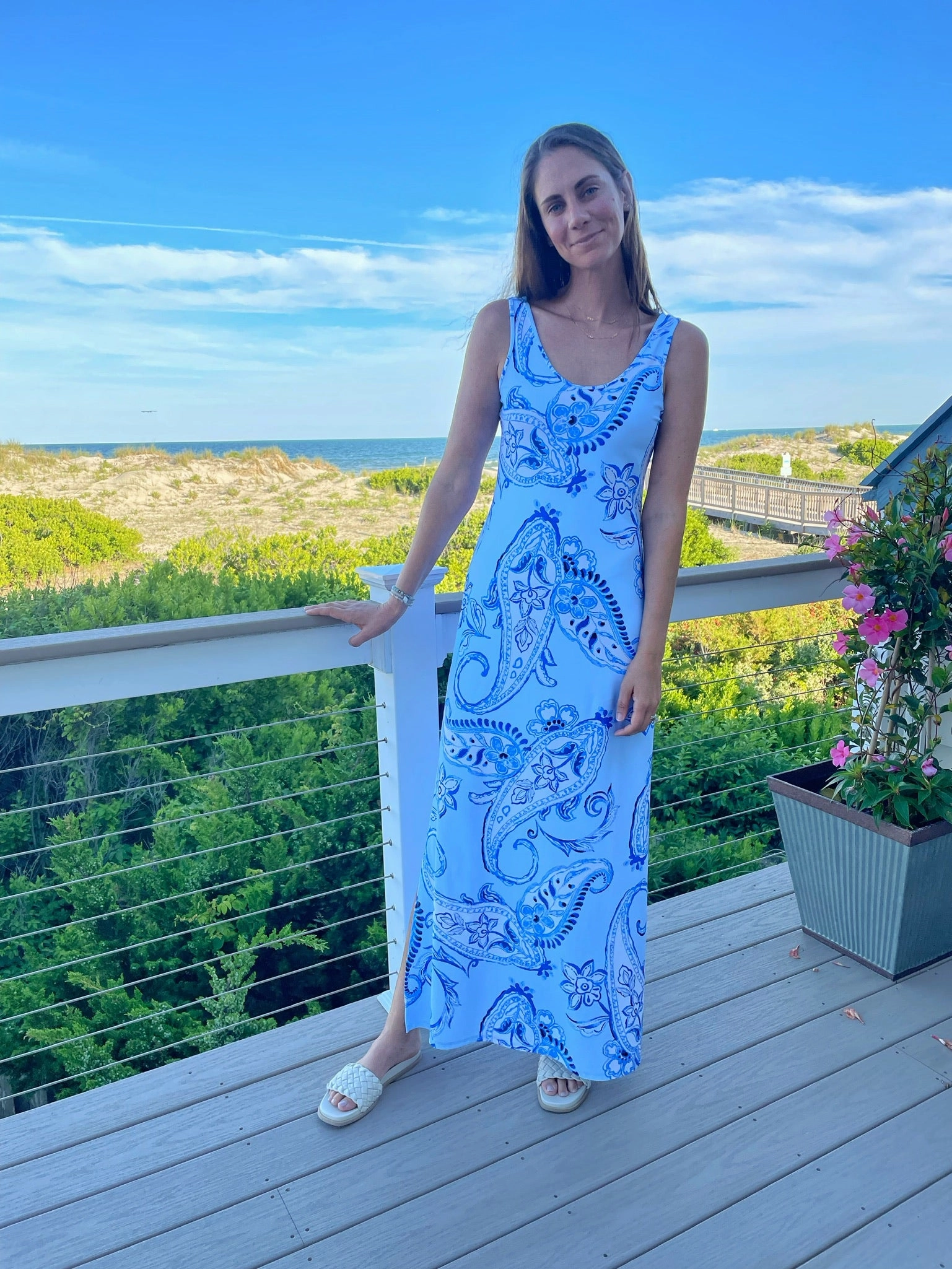 Maui Maxi Dress Oversized Paisley Perfectly Fitted Modest Cut