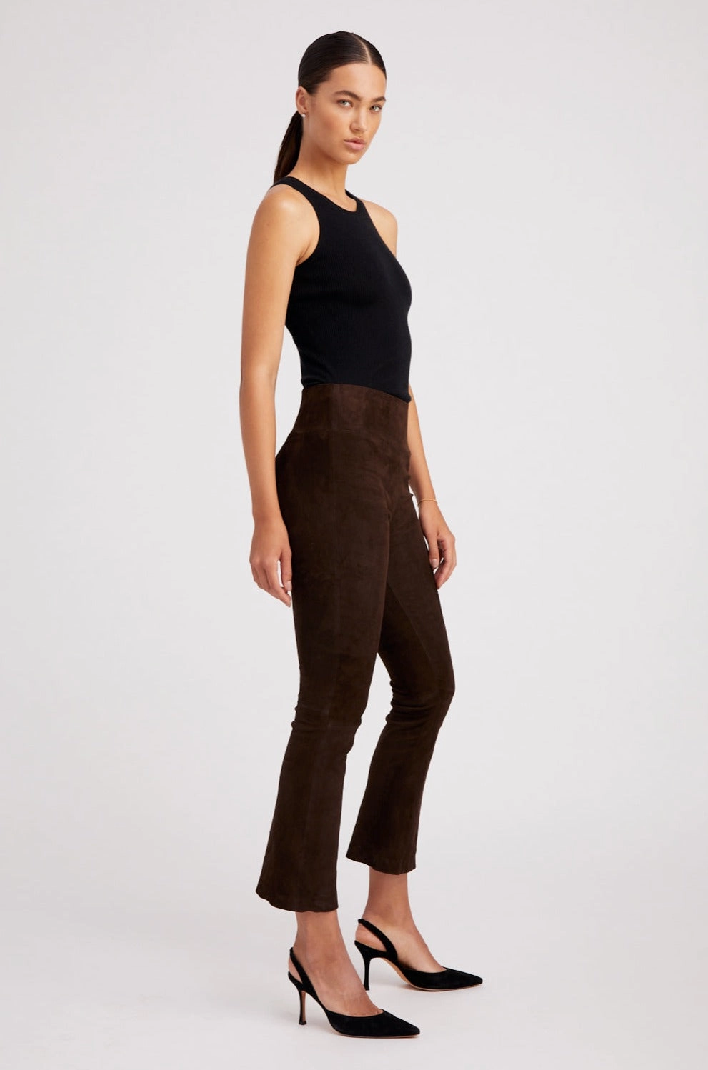 Americano Suede Ankle Flare Quick-drying Fabric