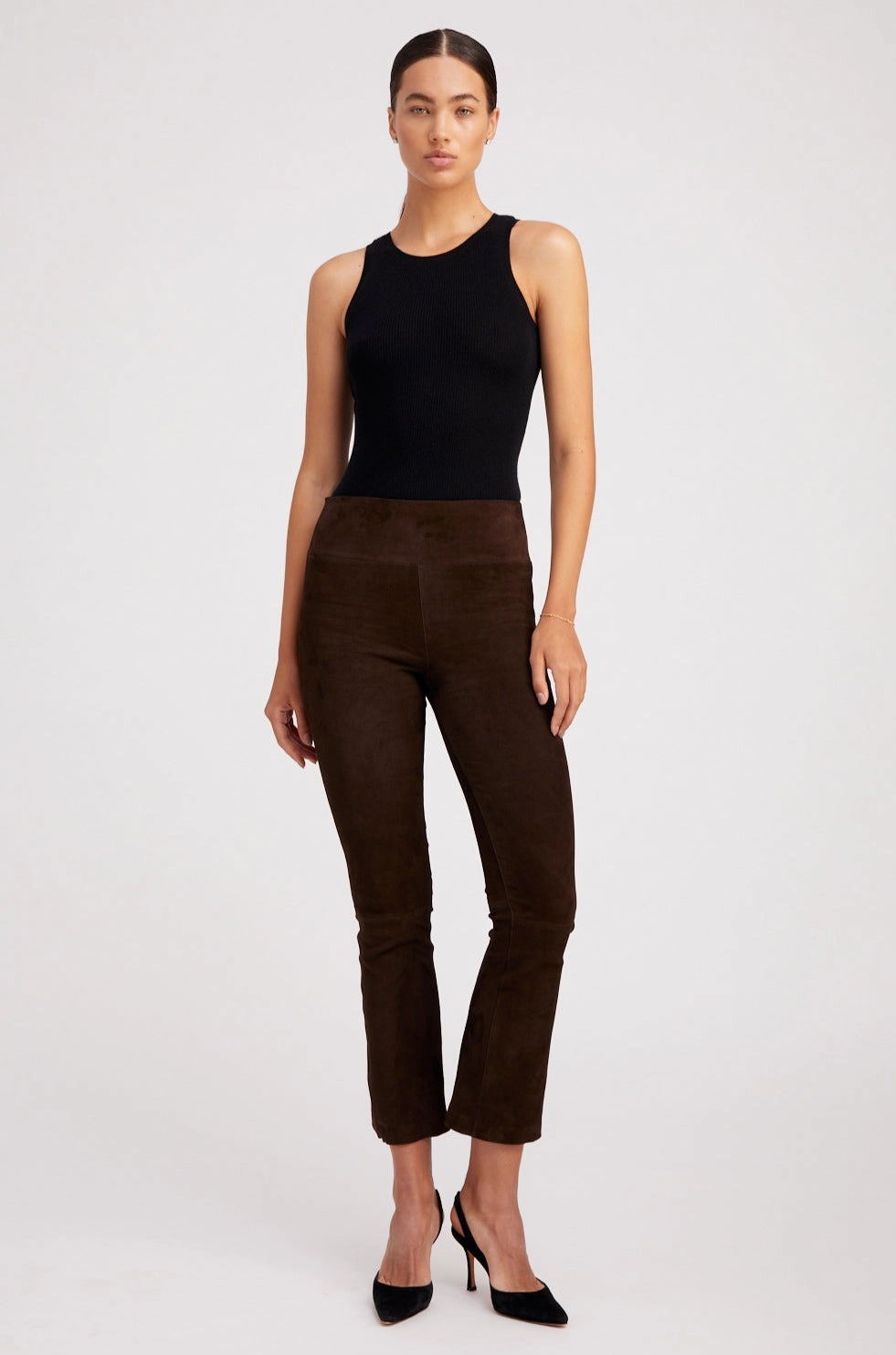 Tight Style Training Day Americano Suede Ankle Flare