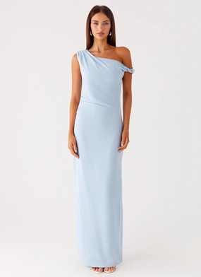 Layered Fit Mckenna Maxi Dress - Blue