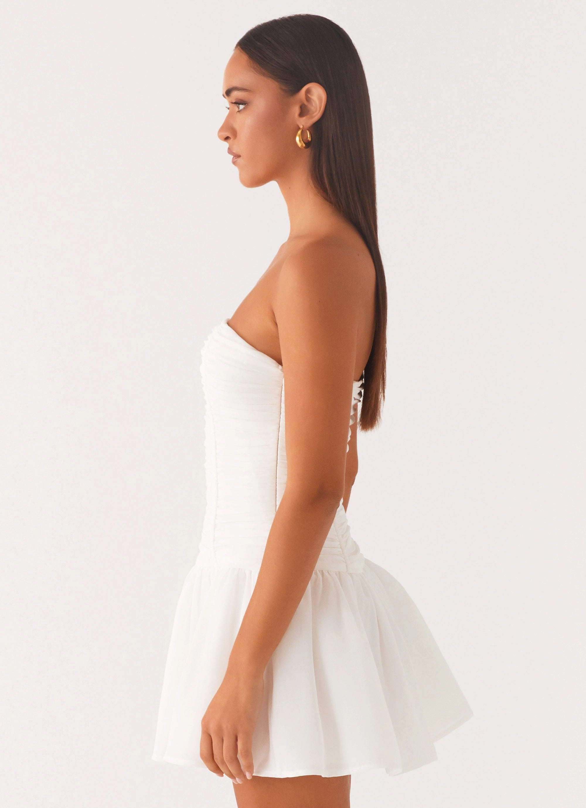 Meadow Dreams Mini Dress - White packable Seasonal Must-Have