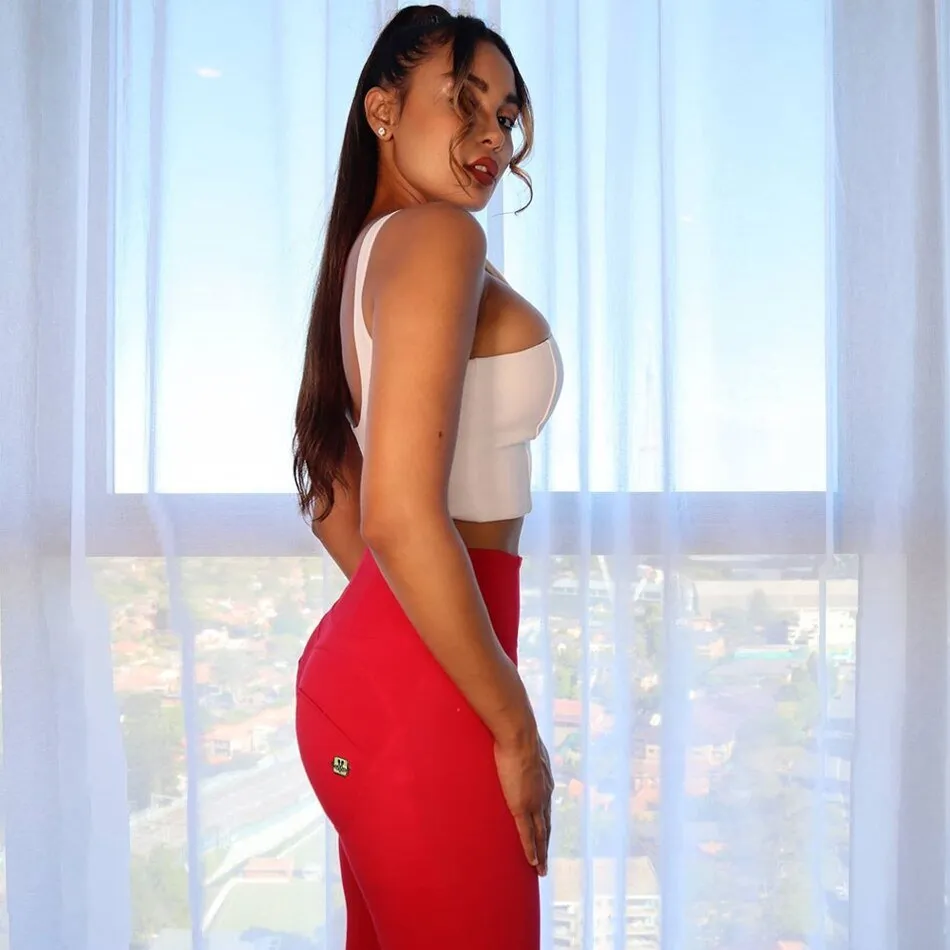 Melody Shaping Leggings High Waist Red