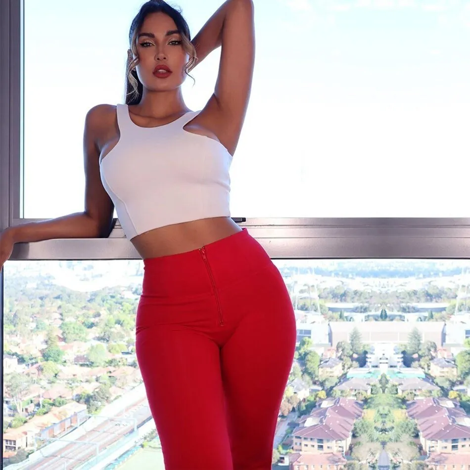 Melody Shaping Leggings High Waist Red