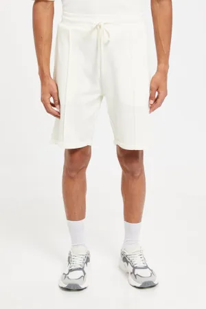 Men Cream Lounge Shorts