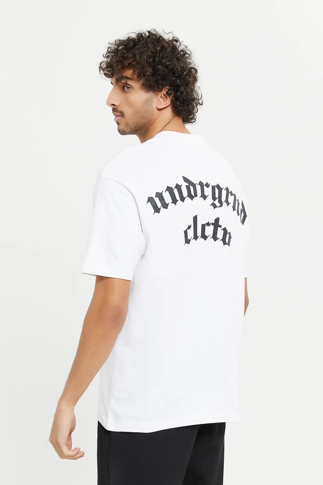 Men White Lounge Shirt