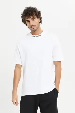 Men White Lounge Shirt