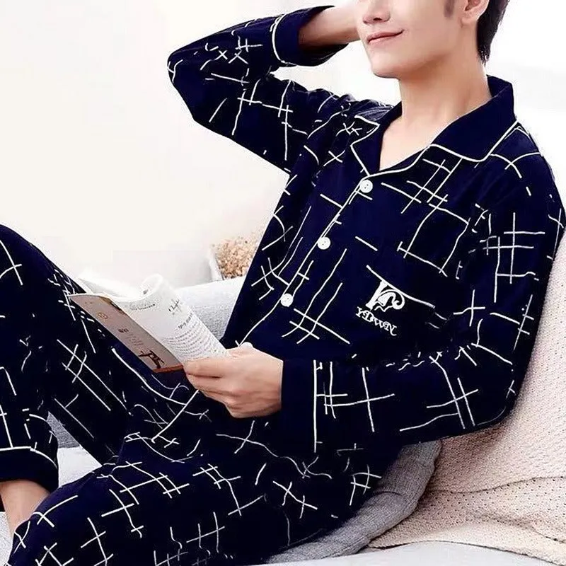 Men's All-Cotton Pajamas, Perfect Blend of Comfort & Elegance, lioness-love
