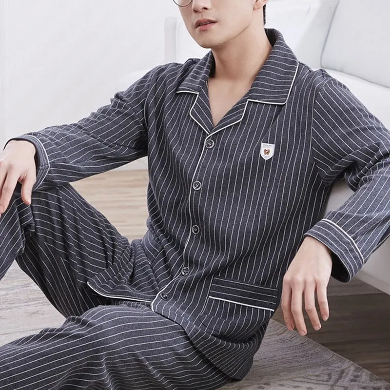 Men's All-Cotton Pajamas, Perfect Blend of Comfort & Elegance, lioness-love