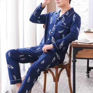 Men's All-Cotton Pajamas, Perfect Blend of Comfort & Elegance, lioness-love