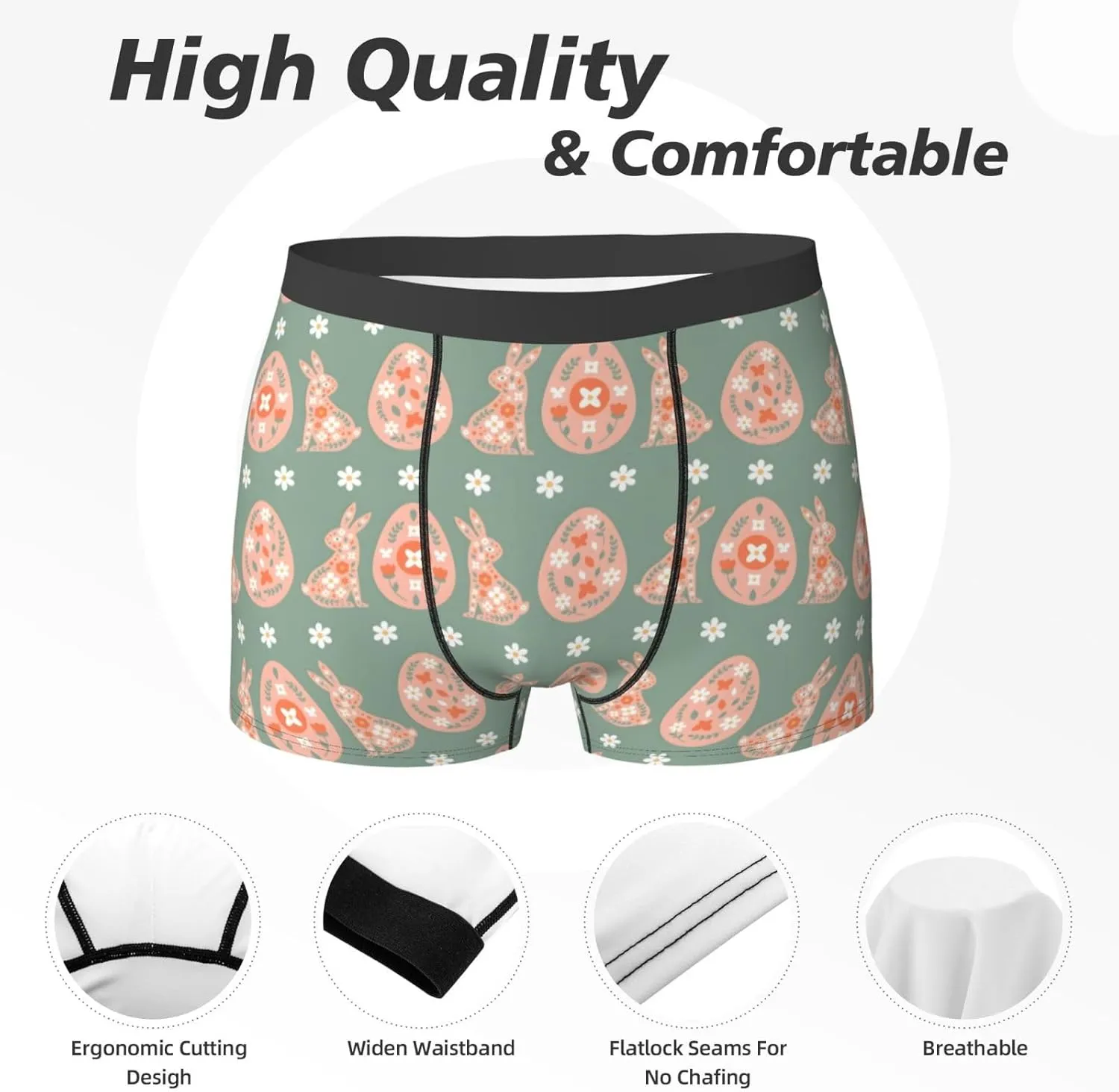 Men's Boxer Briefs Breathable Men's Underwear Boxer Briefs