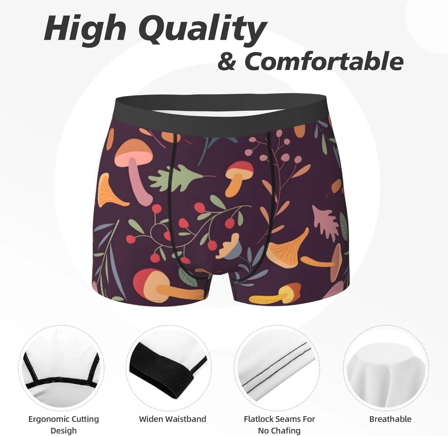Men's Boxer Briefs Breathable Men's Underwear Boxer Briefs