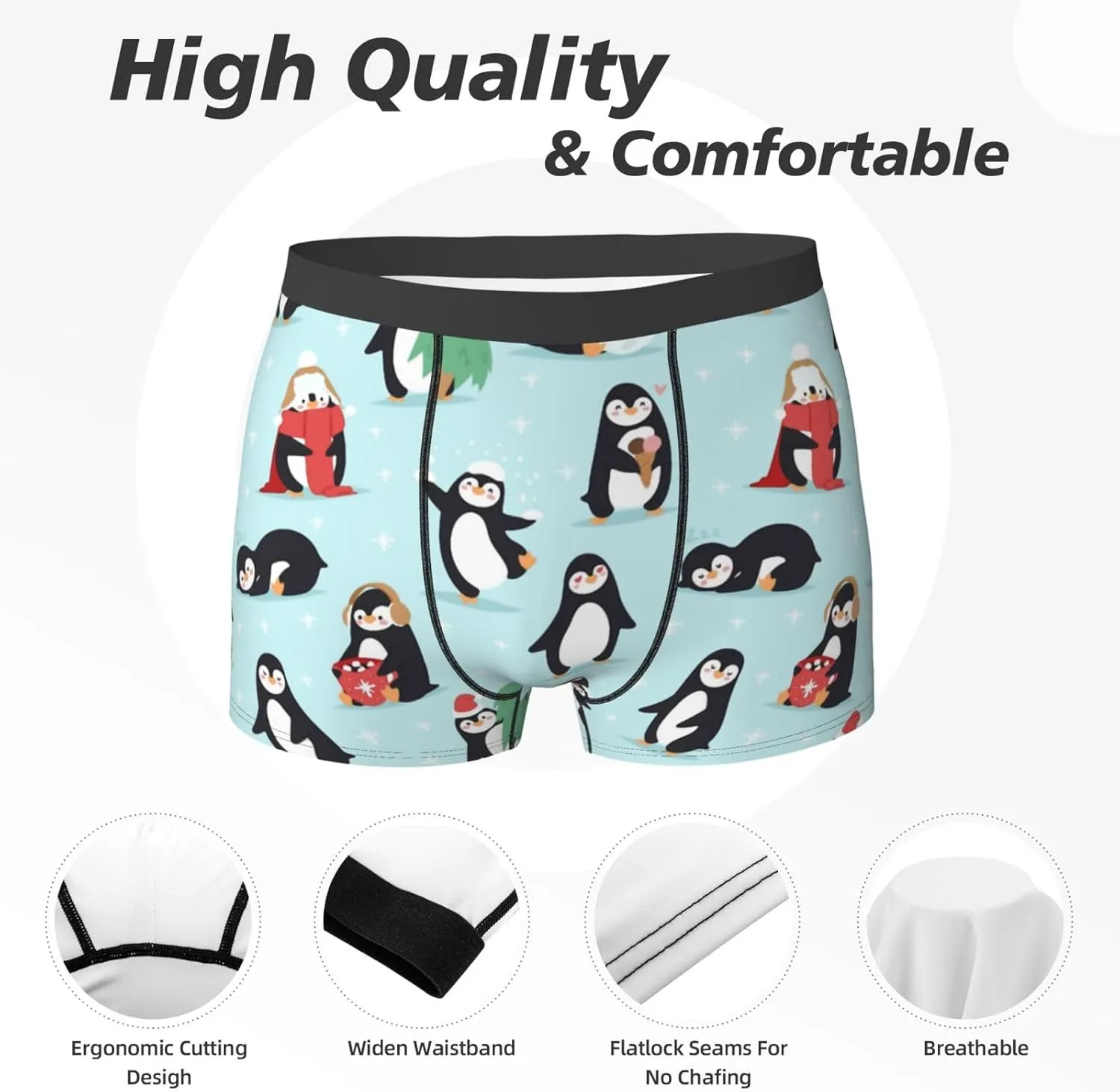 Men's Boxer Briefs Breathable Men's Underwear Boxer Briefs