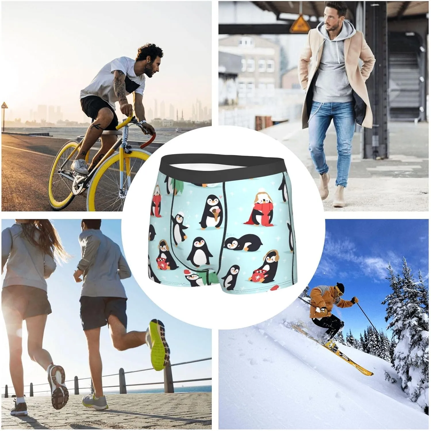 Men's Boxer Briefs Breathable Men's Underwear Boxer Briefs