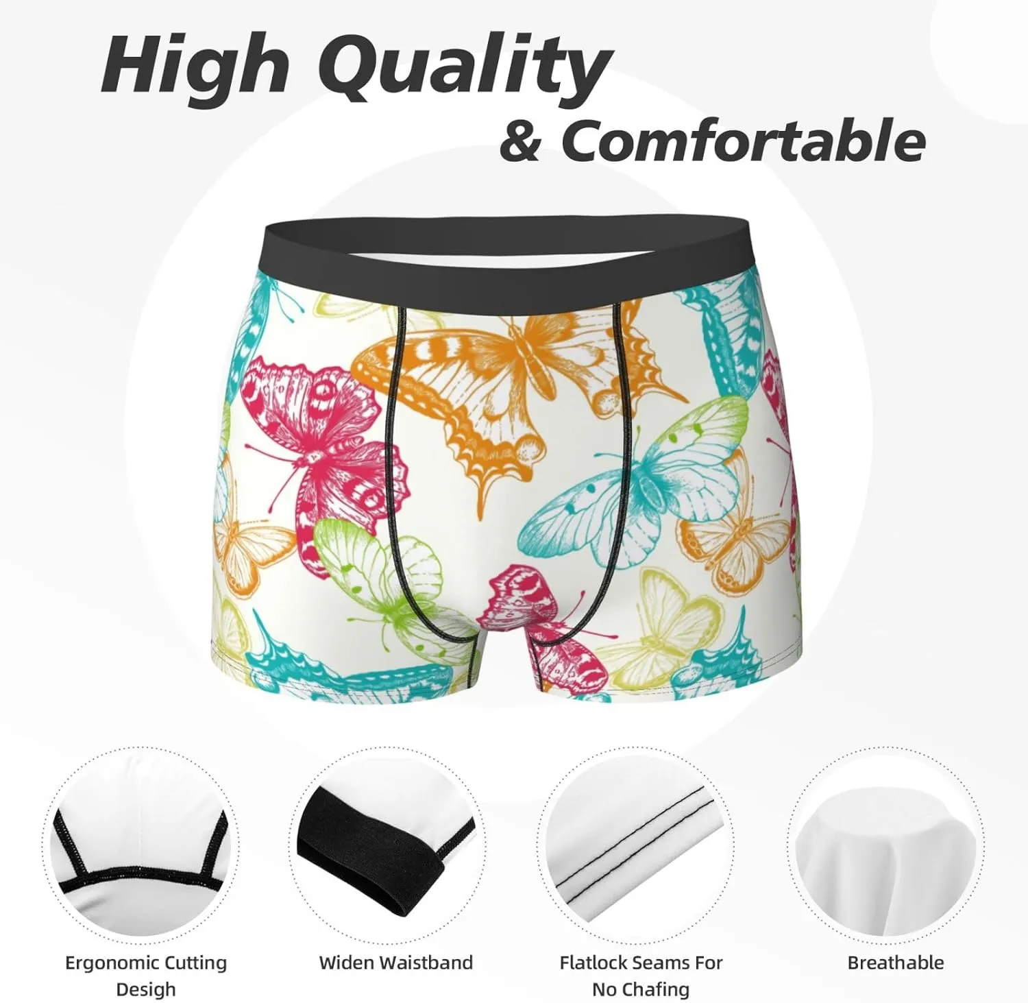 Men's Boxer Briefs Breathable Men's Underwear Boxer Briefs