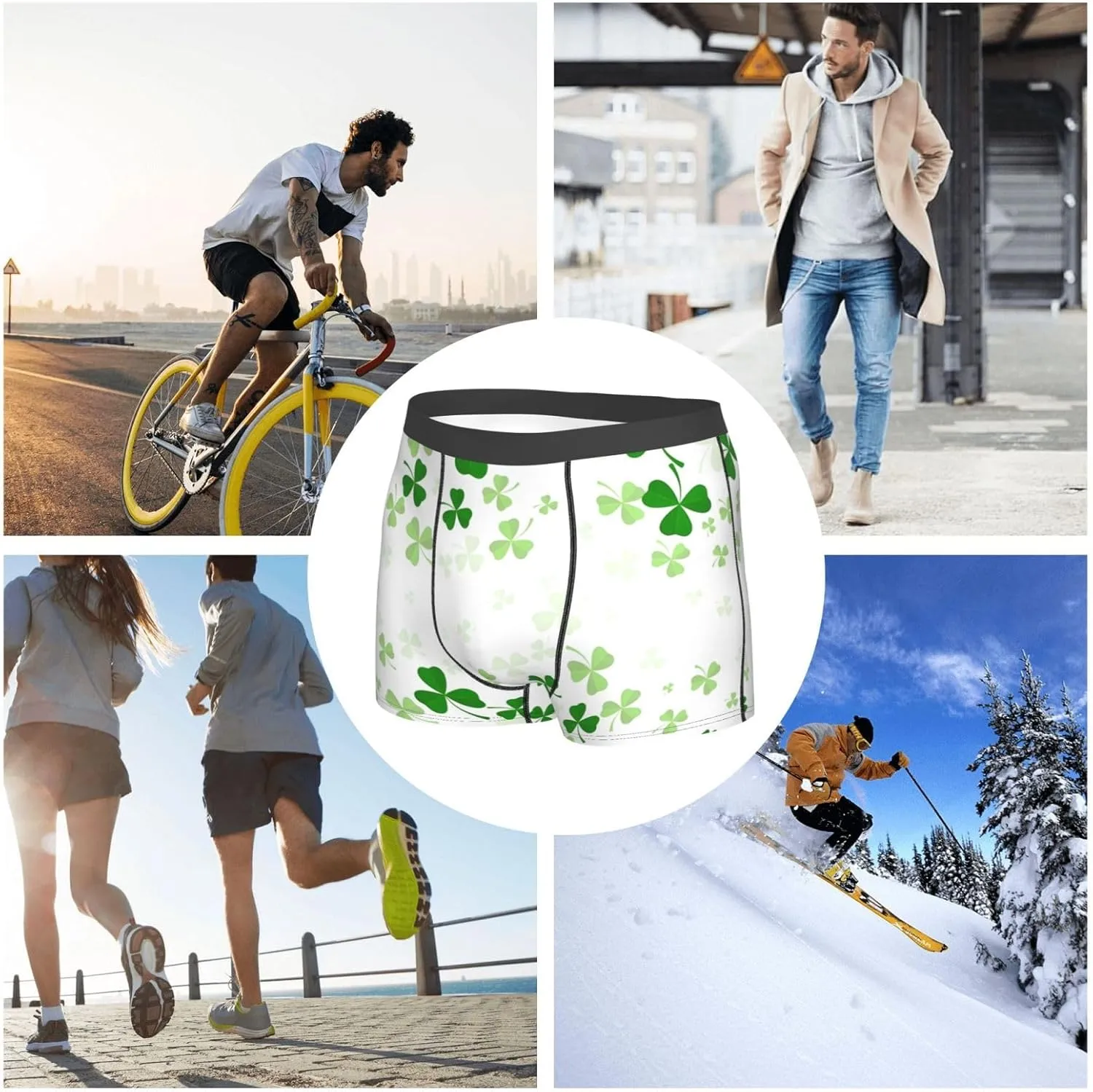 Men's Boxer Briefs Breathable Men's Underwear Boxer Briefs
