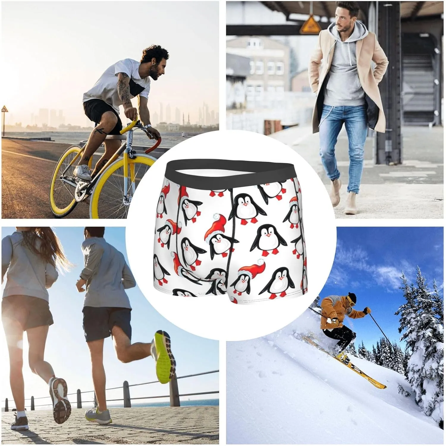 Men's Boxer Briefs Breathable Men's Underwear Boxer Briefs