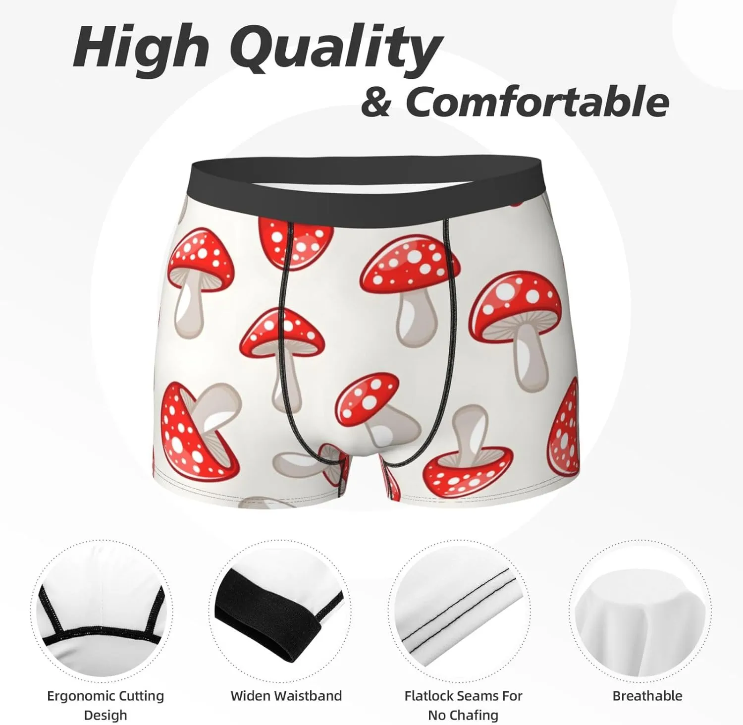Men's Boxer Briefs Breathable Men's Underwear Boxer Briefs