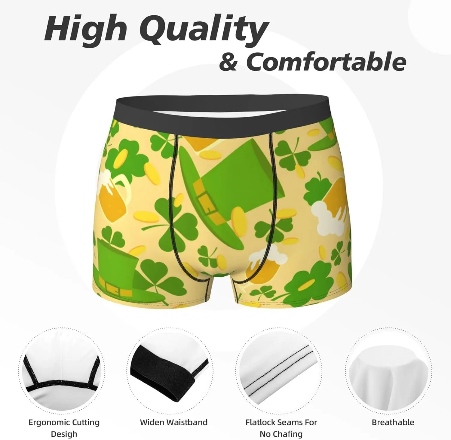Men's Boxer Briefs Breathable Men's Underwear Boxer Briefs