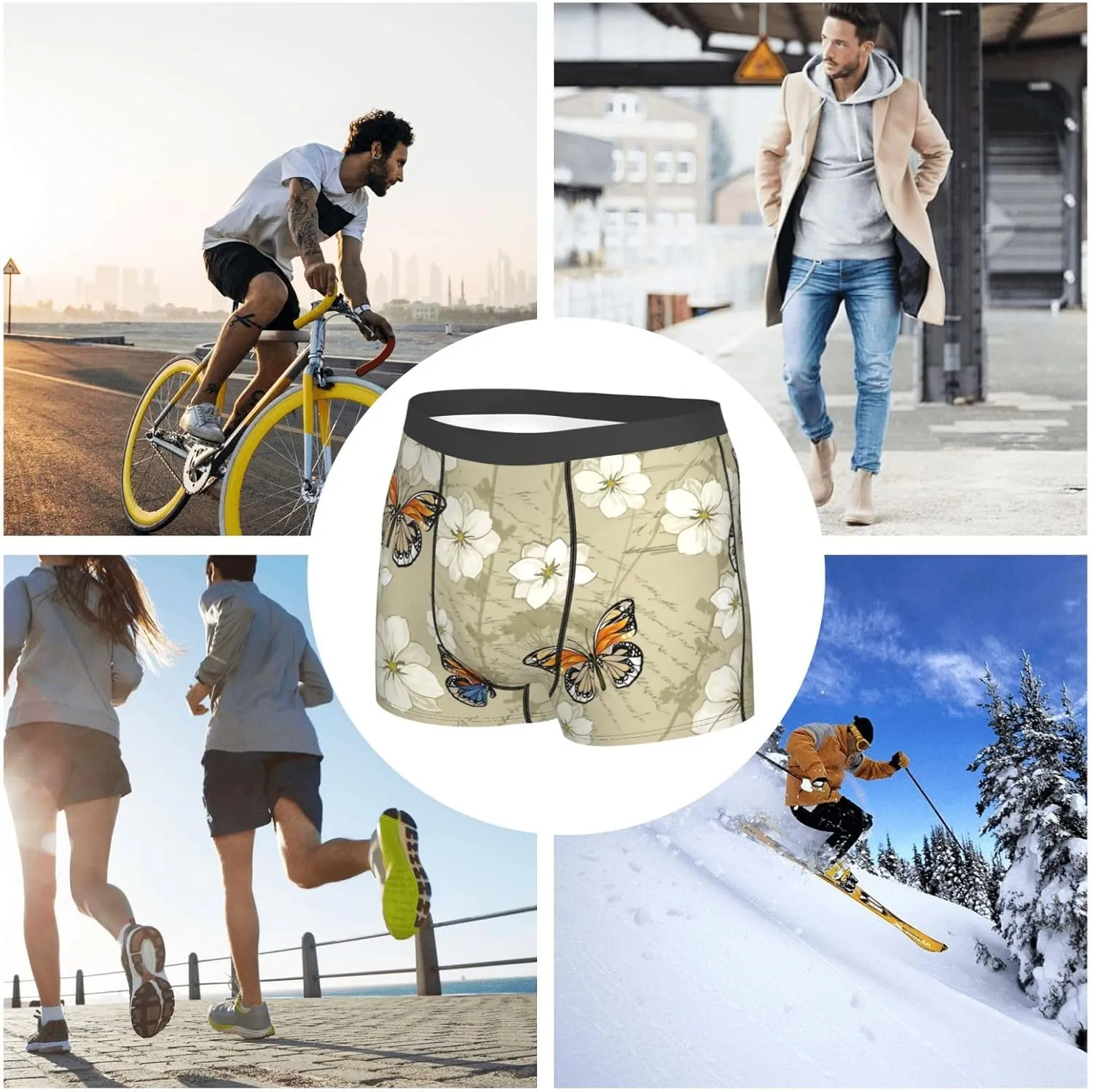 Men's Boxer Briefs Breathable Men's Underwear Boxer Briefs