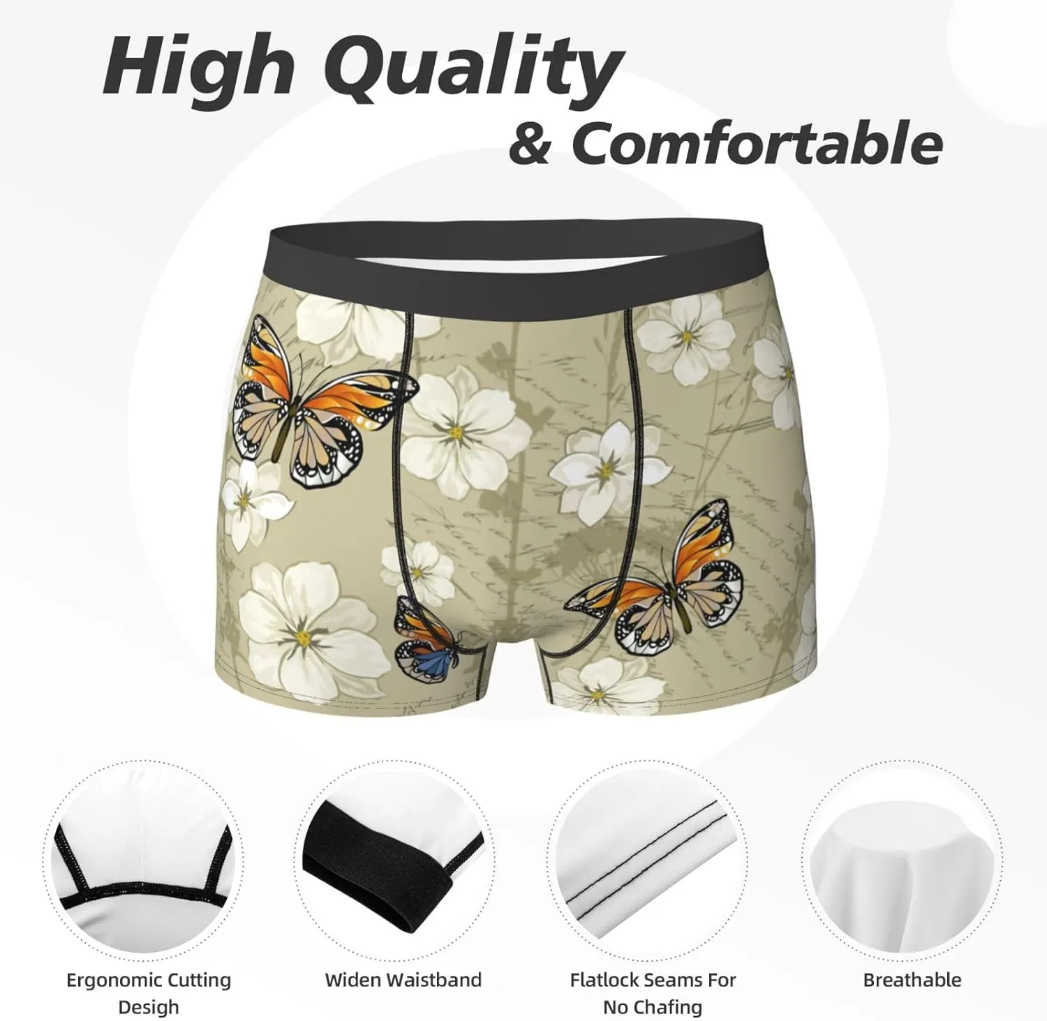 Men's Boxer Briefs Breathable Men's Underwear Boxer Briefs