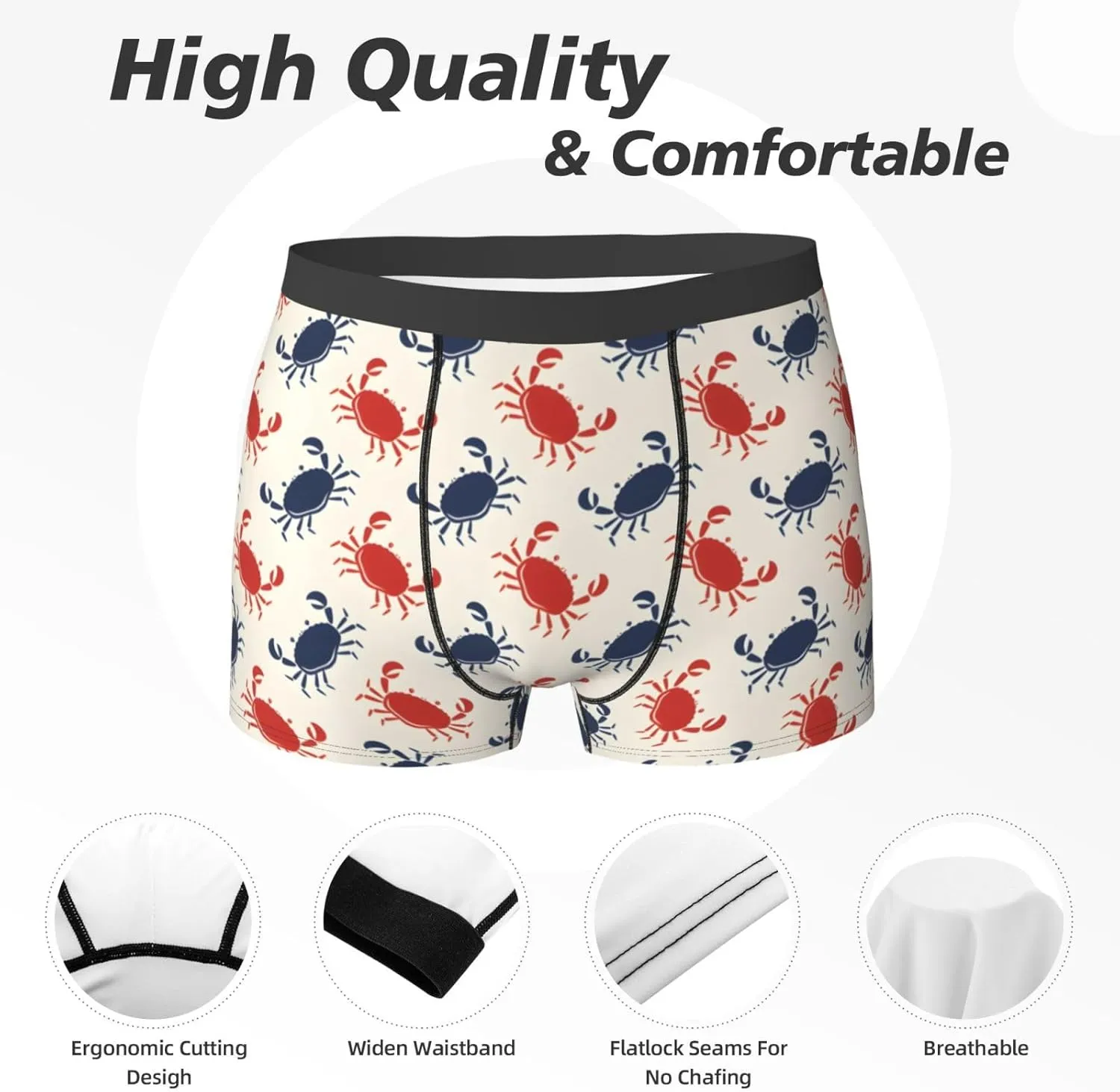 Men's Boxer Briefs Breathable Men's Underwear Boxer Briefs