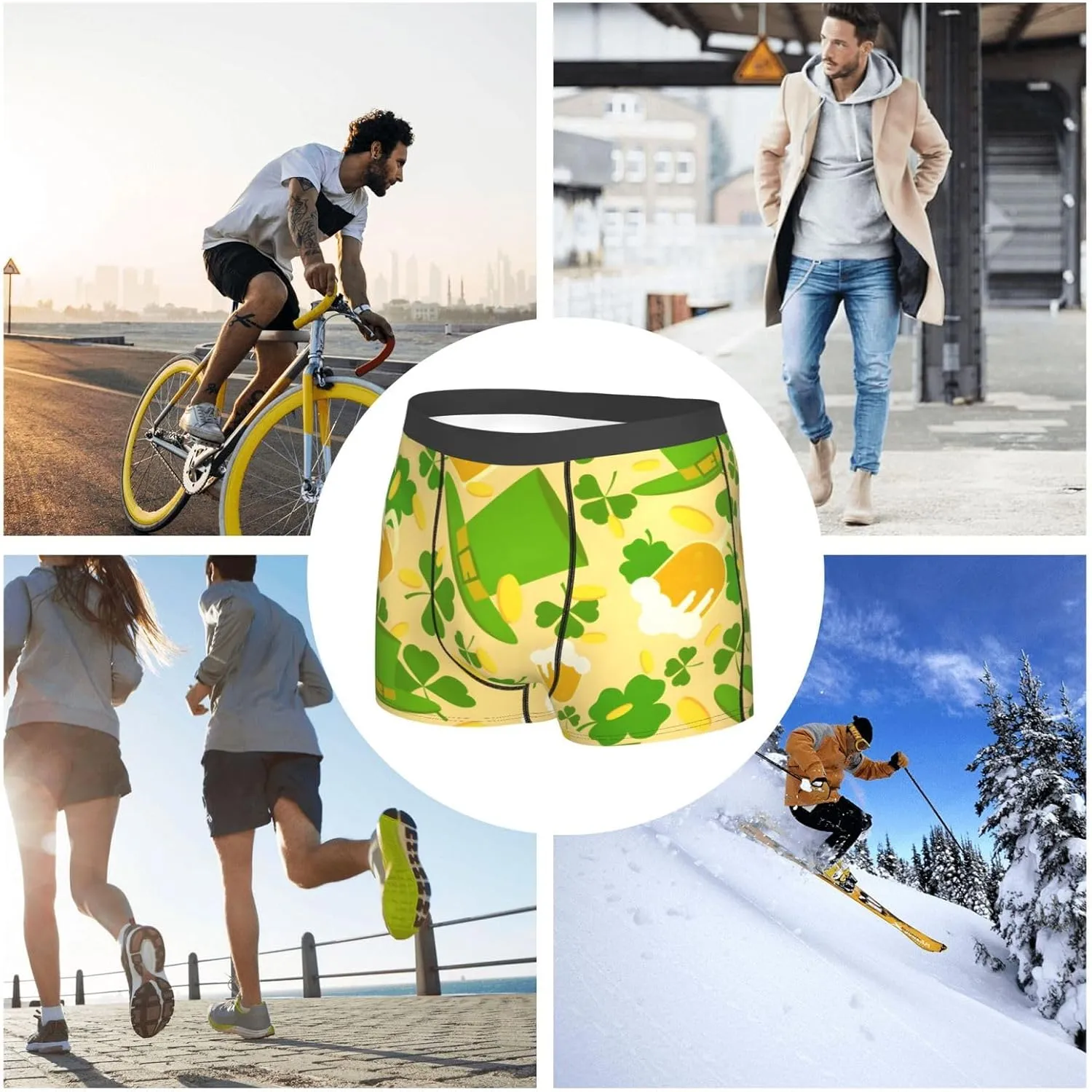 Men's Boxer Briefs Breathable Men's Underwear Boxer Briefs