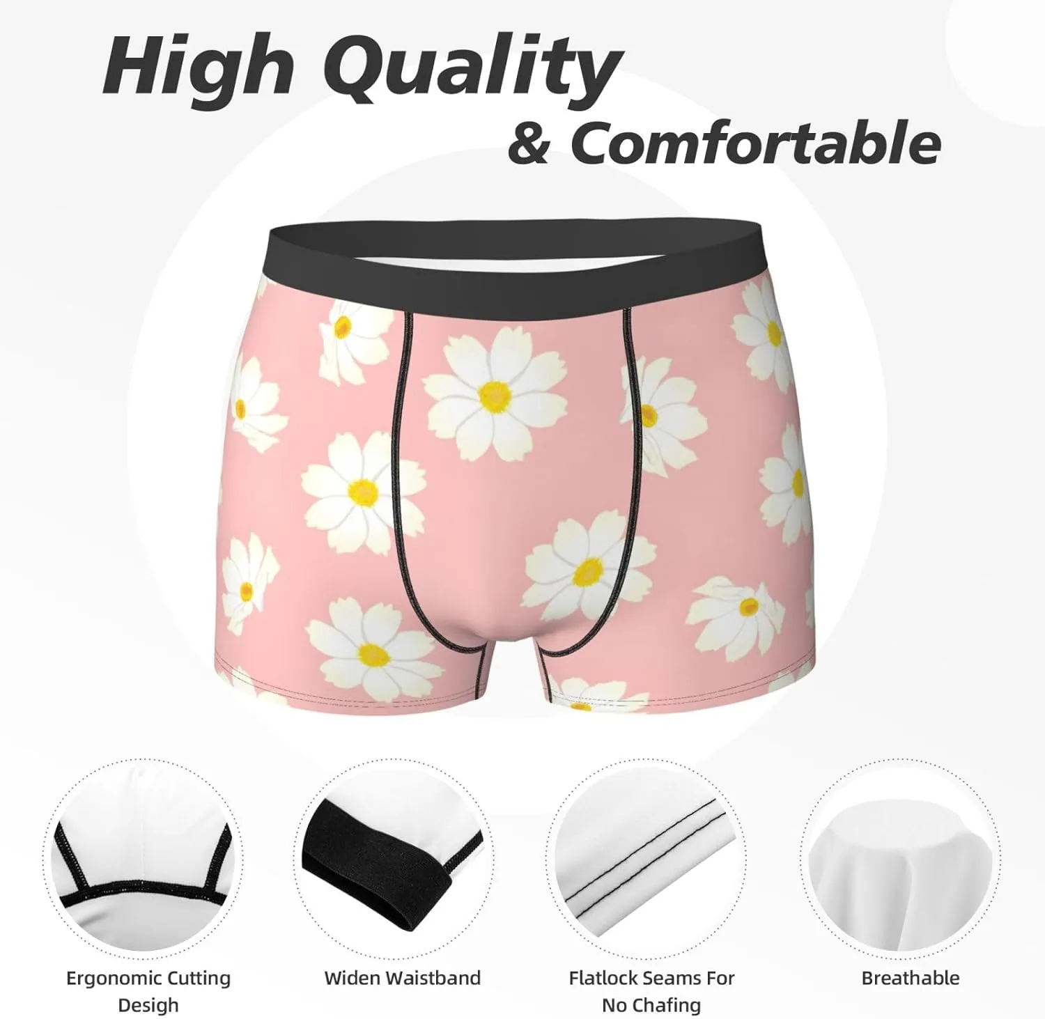 Men's Boxer Briefs Breathable Men's Underwear Boxer Briefs