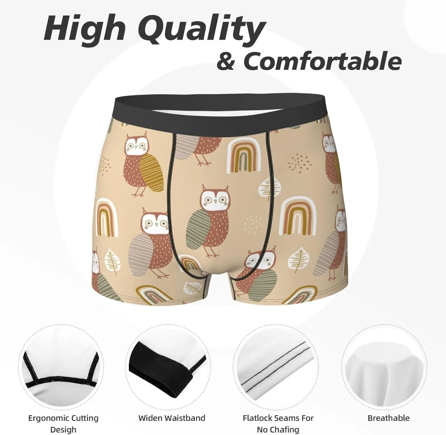 Men's Boxer Briefs Breathable Men's Underwear Boxer Briefs