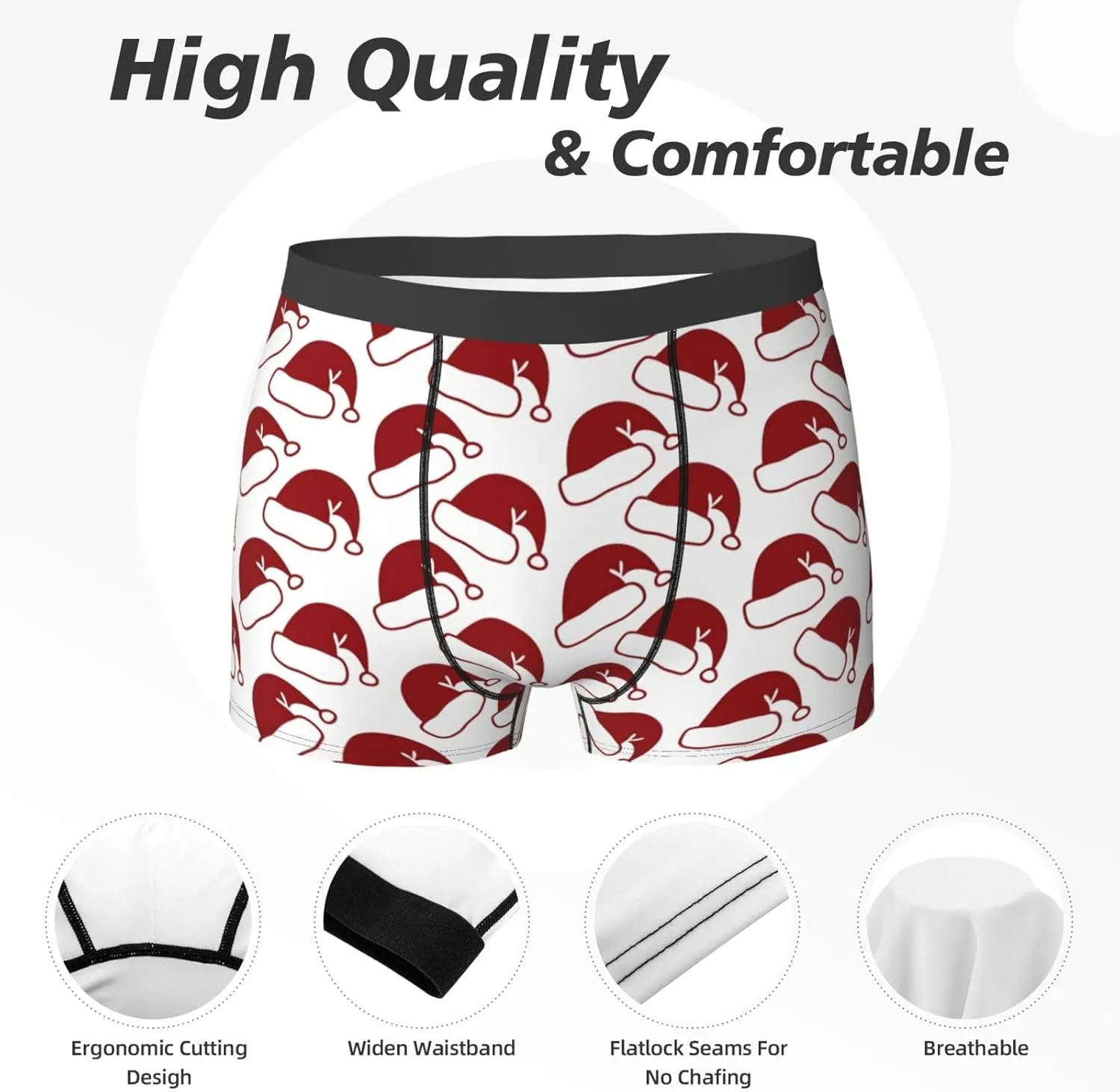 Men's Boxer Briefs Breathable Mens Underwear Briefs Soft