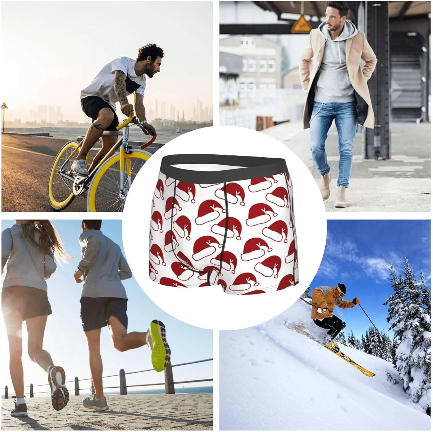 Men's Boxer Briefs Breathable Mens Underwear Briefs Soft