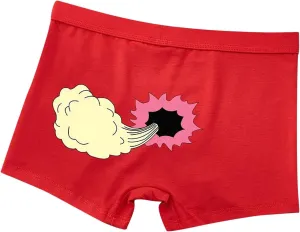 Men's Boxer Briefs Funny Novelty Underwear Breathable Soft Stretch Underwear for Men