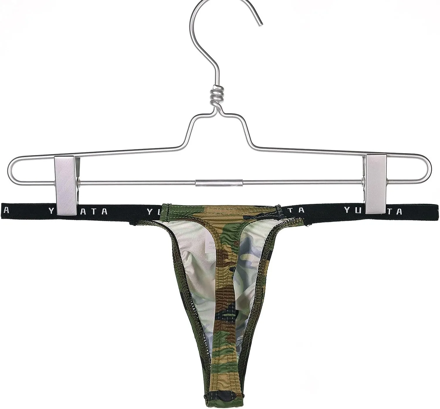 Mens Boxer Briefs Men Printed Breathable Camouflage Low Waist Sexy Knitted Thong Briefs