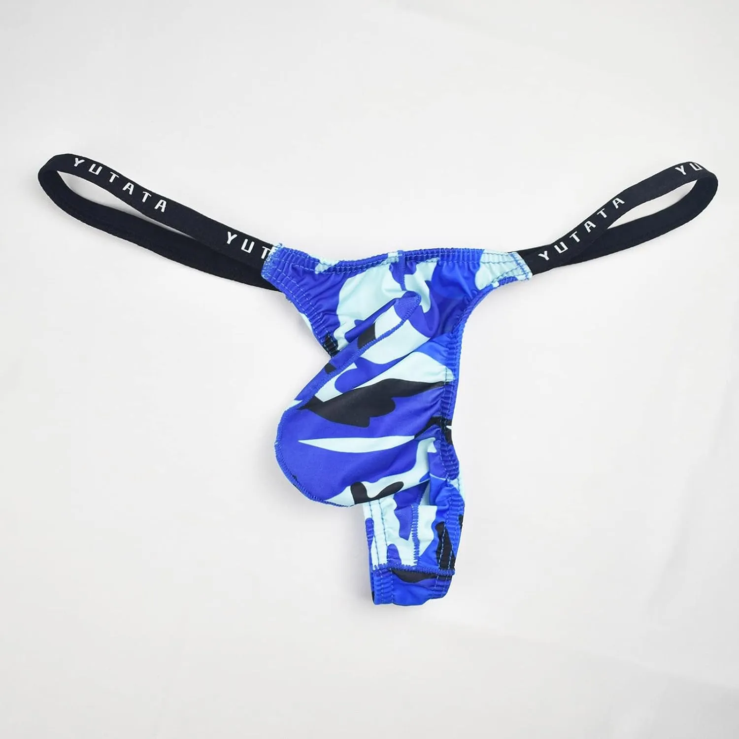 Mens Boxer Briefs Men Printed Breathable Camouflage Low Waist Sexy Knitted Thong Briefs
