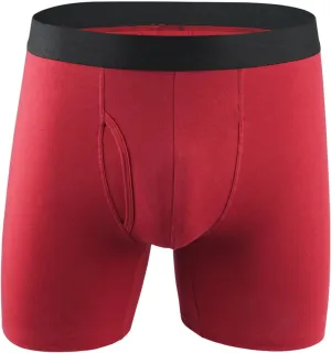 Men's Comfortable Underwear Soft Breathable Boxer Briefs Stretch Silky Panties
