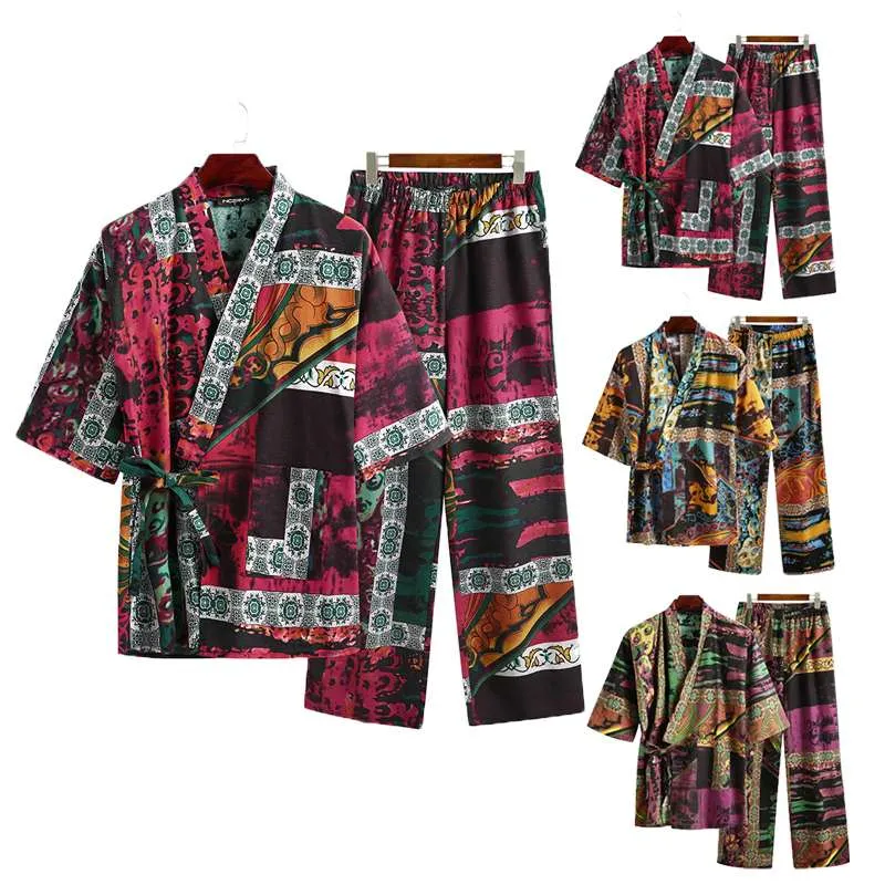 Men's Half Sleeve Printed Shirt With Pajama
