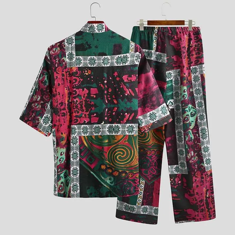 Men's Half Sleeve Printed Shirt With Pajama