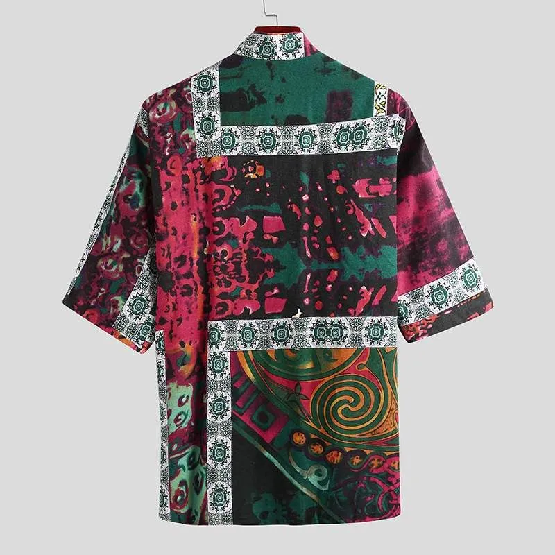 Men's Half Sleeve Printed Shirt With Pajama