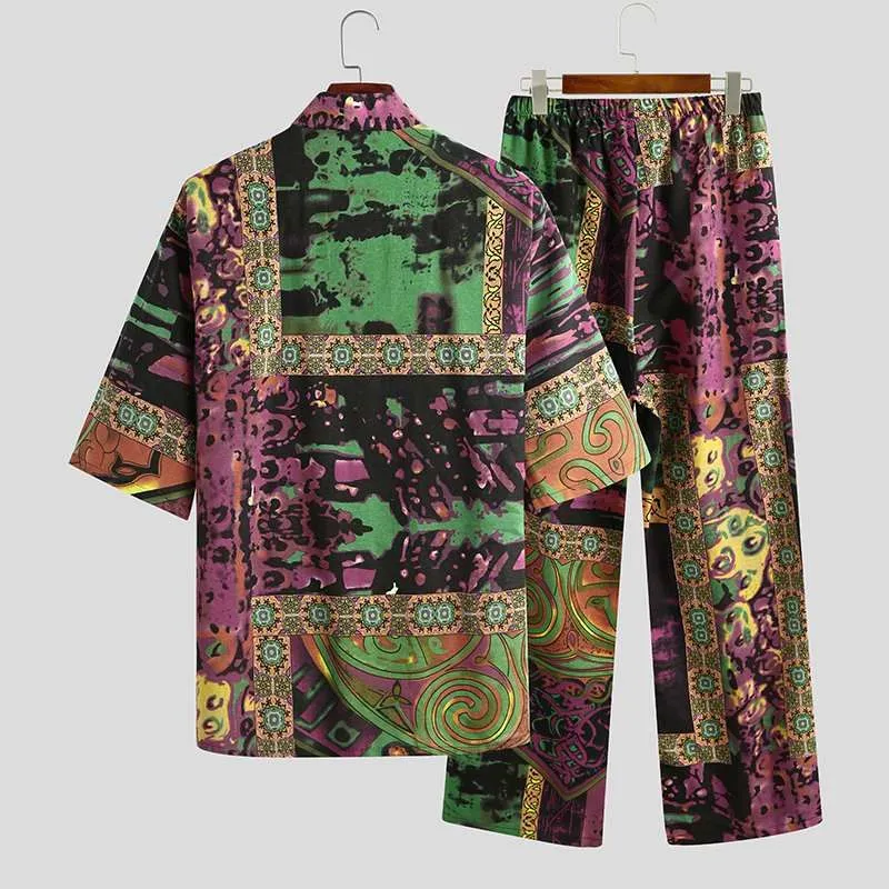 Men's Half Sleeve Printed Shirt With Pajama