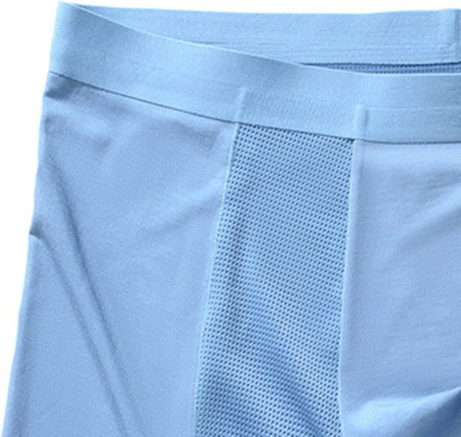 Men's Ice Mesh Boxer Briefs Breathable Seamless Underpants Sports Underwear